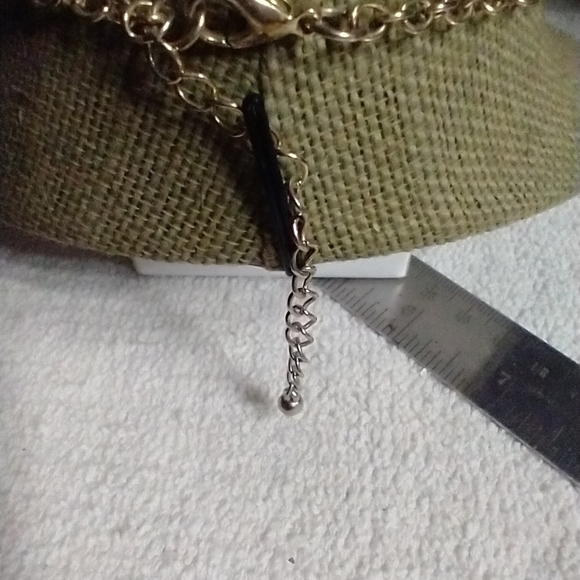 Brown beaded statement runway necklace - Picture 2 of 3